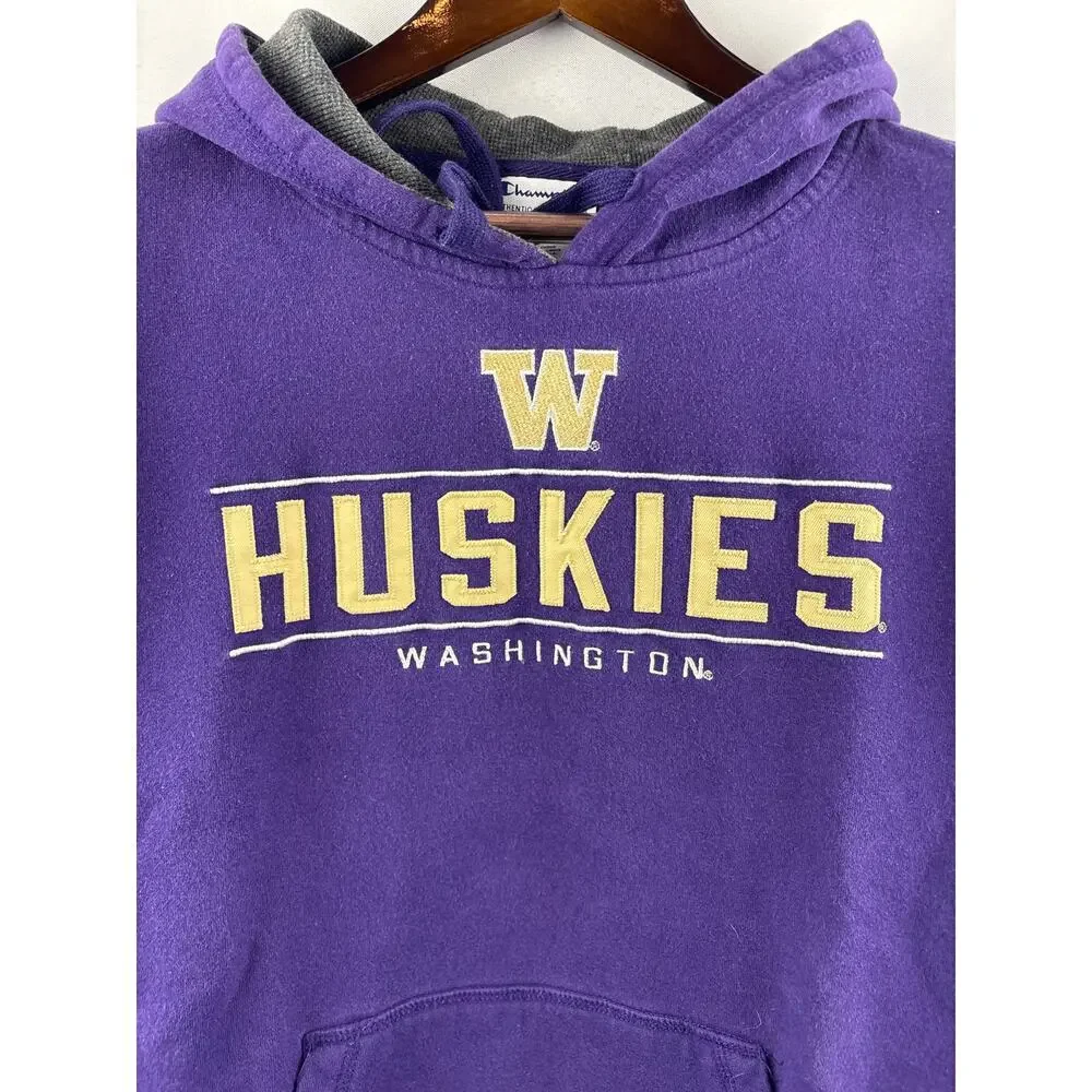 Men’s Champion Large Purple Washington University Hoodie